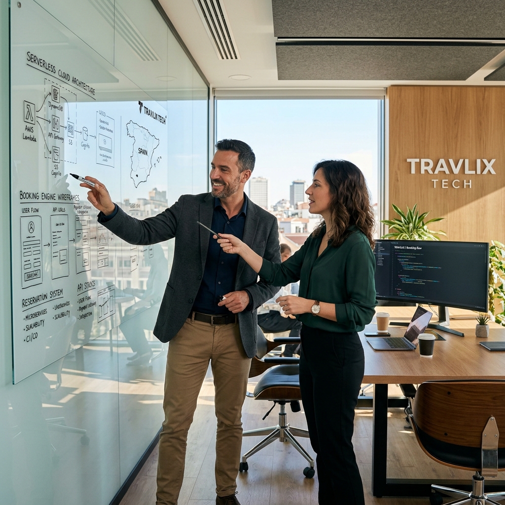 Equipo de Turiox planificando soluciones de turismo digital eficientes